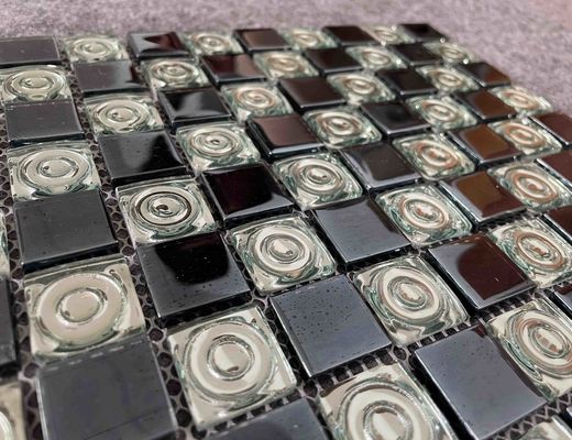 comprare Piastrelle a mosaico in vetro galvanizzato 300x300mm per piscine fabbricazione online