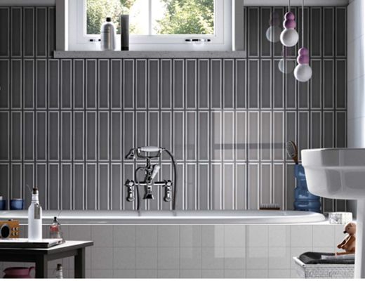 comprare Piastrelle per pareti in ceramica lucida 68x280mm per cucina e bagno, design moderno fabbricazione online
