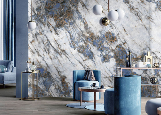 comprare Grande decorazione sinterizzata naturale della parete della lastra di formato di stile di pietra del pavone fabbricazione online