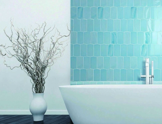 comprare mattonelle lucide di Gradiant di colore della parete di 75x300mm di stile moderno interno delle mattonelle fabbricazione online