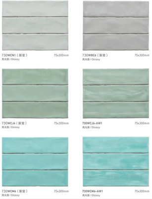 comprare AAA Piastrelle per pareti interne in argilla da 7 mm in rosa, verde e blu fabbricazione online