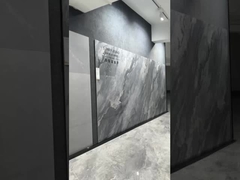 Piastrelle lucidate 900x1800x9mm look di marmo grigio