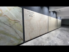 Piastrelle vetrate lucide rosa 900x1800x9mm per la progettazione del pavimento interno e del soggiorno