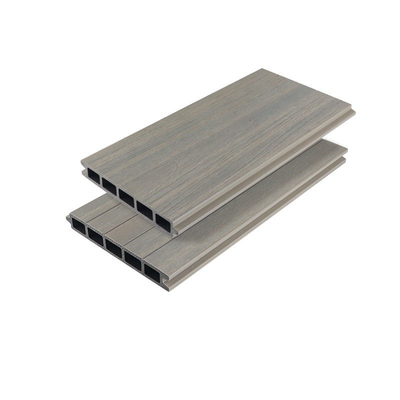 Pannello di legno di plastica anticorrosivo della guardavia del bordo 170x24mm Gray Enclosure Fence WPC del terrazzo all'aperto