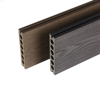 3D piattaforma composita di plastica di legno all'aperto del cortile dell'isolamento del pannello di pavimento della pavimentazione WPC 140x25mm Brown
