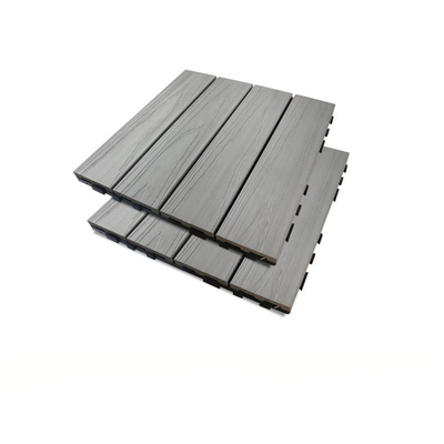 balcone composito di plastica di legno della plancia di Gray Stitched Building Outdoor Board WPC del pannello di pavimento di 30x30mm