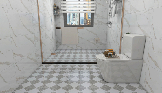 Matte vetrato 400x400mm Piastrelle rustiche ceramiche per interni Pavimento Piastrelle da parete grigio Non scivolo