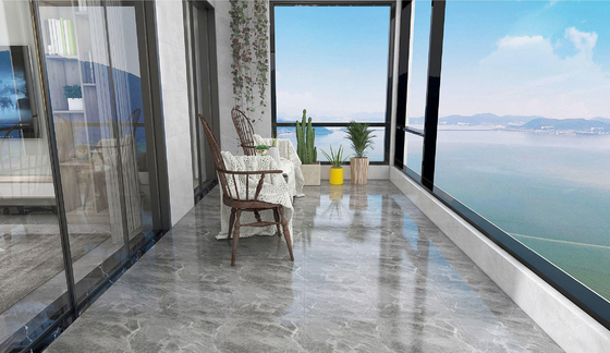 Marmo look grigio matt vetrata ceramica piastrelle rustiche per bagno interno e 400x400mm resistente parete piastrella per soggiorno