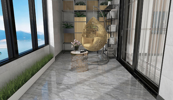 Antibatterica faccia del bambino vetrate 400x400mm Ceramica piastrelle rustiche Matt vetrate per balcone e look marmoreo Firebrick piastrelle di pavimento grigio per l'edilizia