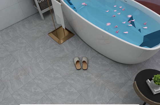 Piastrelle di pavimento grigio piastrelle rustiche in ceramica per il soggiorno e piastrelle di vetro di 40x40 cm per il bagno
