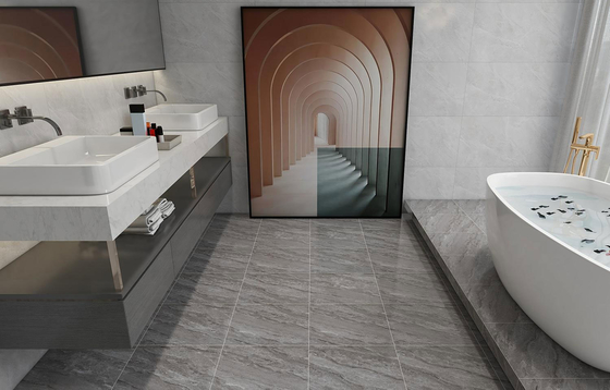 Firebrick 400x400mm Matte vetrato all'interno piastrelle rustiche in ceramica per il soggiorno e piastrelle di pavimento eleganti per la sala da pranzo