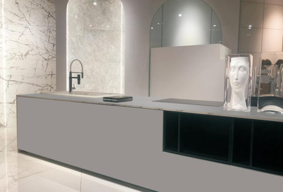 Matt 800x2600mm Pietra sinterizzata TV sfondo Piastrelle antibatteriche