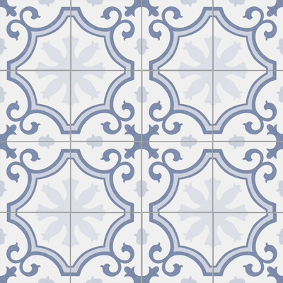 Blu e Bianco 250x250mm pavimento ceramico rustico resistente piastrelle per balcone e retro parete piastrelle per cucina