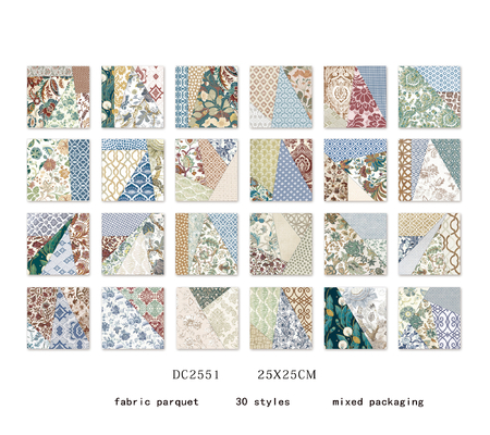 250x250mm Piastrelle colorate di ceramica rustica per pavimenti interni