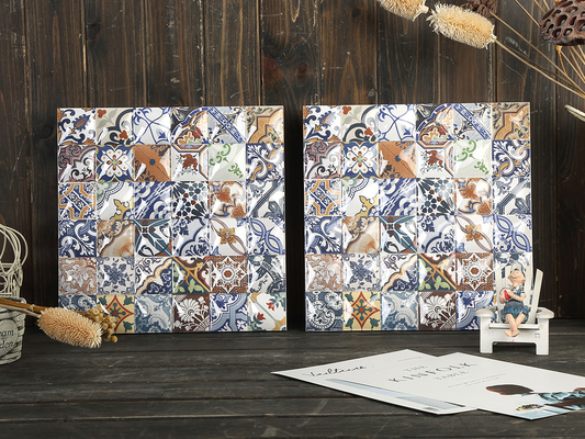 Piastrella rustica in ceramica colorata 300x300mm per pavimento e parete del bagno
