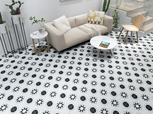 Piastrelle grigie da 20x20 cm per hotel e piastrelle da 200x200 mm per parete e pavimento in ceramica rustica per bagno