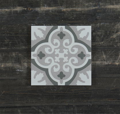 Piastrelle rustiche in ceramica a 20x20 cm impermeabili per ufficio e piastrelle da parete in fiore grigio per soggiorno