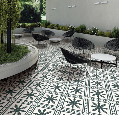 Piastrelle verdi e beige 200x200mm per la sala da pranzo e piastrelle rustiche in ceramica resistenti agli graffi per il soggiorno