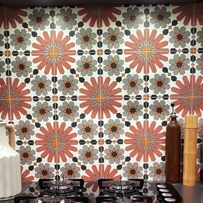 Piastrella rustica in ceramica antiscivolo marrone grigio 20x20cm per pavimento e parete