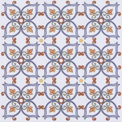 Anti-slip bianco e rosso 20x20cm parete ceramica piastrelle di fiori per cucina e piastrelle di pavimento durevole per balcone