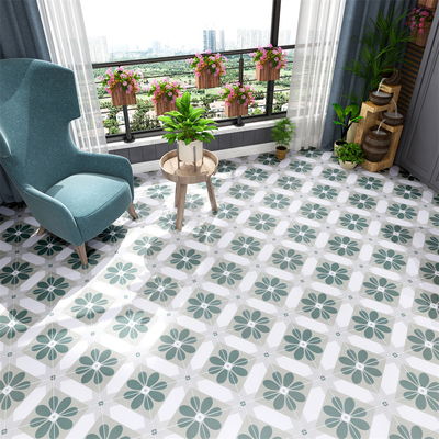 Piastrelle rustiche in ceramica verde da 20x20 cm per pavimenti e pareti interni