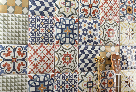 Ornamentazione murale, 152x152mm Piastrelle di porcellana mista e lucente per soggiorno, sfondo e bancone