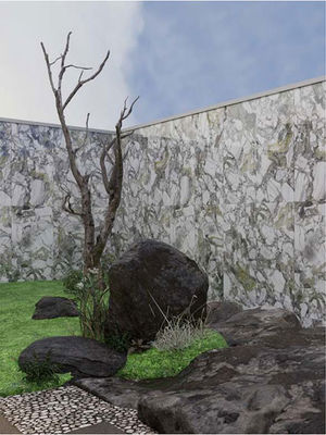 Piastrelle in pietra per esterni smaltate verde smeraldo 600x1200mm superficie piana