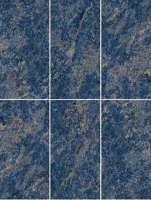 Blu scuro 600x1200mm Esterno Full lucidato vetrato Parete tenda Porcellana Piastrelle Per Giardino E Hotel