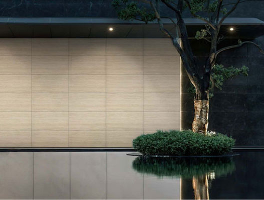 Piastrelle in porcellana antica opaca giallo chiaro 600x1200mm