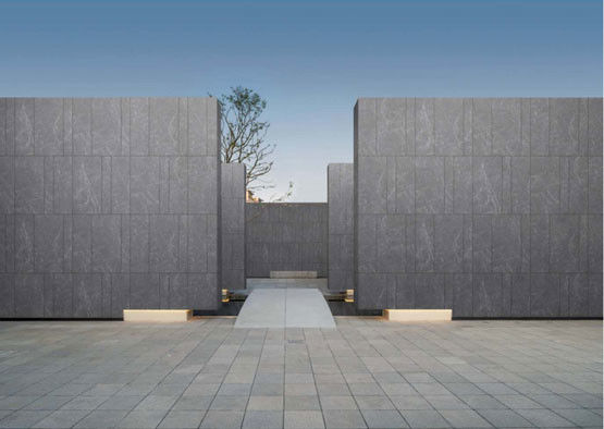 Piastrella in pietra antica opaca grigio scuro 600x1200mm per esterni