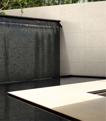 Nero 600x1200mm Finitura semi lucida Matte Cornice Parete Porcellana Piastrelle Per Terrazza E Progetto