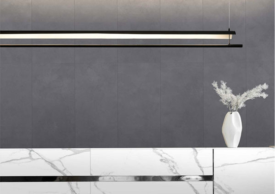 Resistenza agli acidi 60x120cm Cimento Grigio Parete di tenda esterna Piastrelle spesse Per piscina