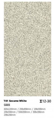 Pavimentazione a pavimento grigio bianco antiscivolo per cortile esterno e balcone 600x900x30 mm
