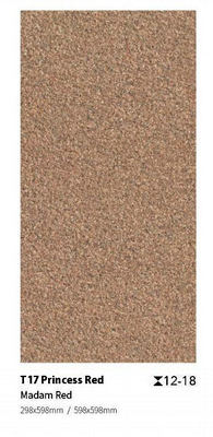 ISO9001 Piastrelle di pavimentazione per cortile rosse da 400x400x30 mm