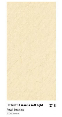 Giallo Anti-slip Durable superficie liscia pavimentazione pavimento piastrelle 1200x600x18mm corpo intero per il parco