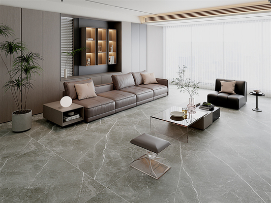 Lastre in pietra sinterizzata per pavimenti interni, resistenti, grigio opaco, 1600x3200mm, per ristoranti
