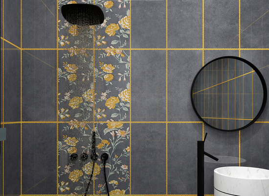 Piastrelle grigio scuro mattone 300x600mm piastrelle di ceramica per pareti e piastrelle per interni per la decorazione