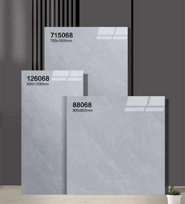 Resistenza all'usura Durabile 600x1200mm Porcellane lucidate e grigio Piastrelle per ufficio e bagno