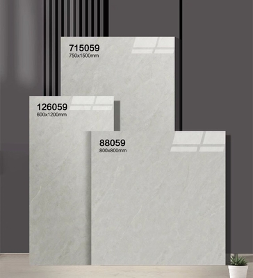 Piastrelle di porcellana lucidata e vetrata beige 750x1500mm di stile e piastrelle decorative resistenti all'usura per camera da letto e soggiorno