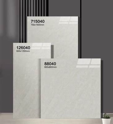 Piastrelle per pavimenti durevoli e grigio antiscivolo 750x1500mm porcellane lucidate vetrate piastrelle per camera da letto e ufficio