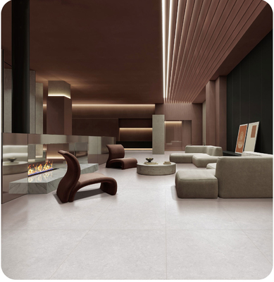 Piastrella in gres porcellanato antibatterico beige 600x1200mm per pavimenti interni