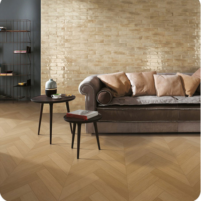Aringbone marrone 60x120cm piastrelle ecologiche e pavimento interno legno come piastrelle di porcellana per la cucina