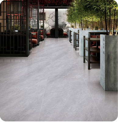 Grigia chiara 120x60cm Pavimenti interni Piastrelle durevoli e piastrelle di porcellana vetrata morbida antidispente per appartamento