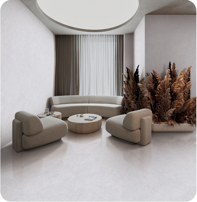 Pavimento interno grigio chiaro antiscivolo 750x1500mm Retro Baby Face Porcellana vetrata Piastrella per il progetto di ristrutturazione