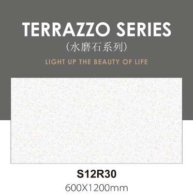 600x1200mm Grado AAA Grigio Terrazzo interno a parete con texture del viso del bambino Porcellane vetrate per decorazioni