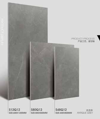 Antico grigio 60x120cm vetrato morbido pavimento interno resistente porcellana tessuto piastrelle per soggiorno