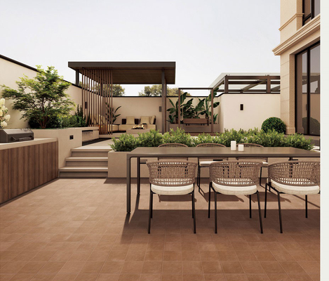 Piastrelle per pavimenti in ceramica ecologica marrone 24x24 argilla grado AAA