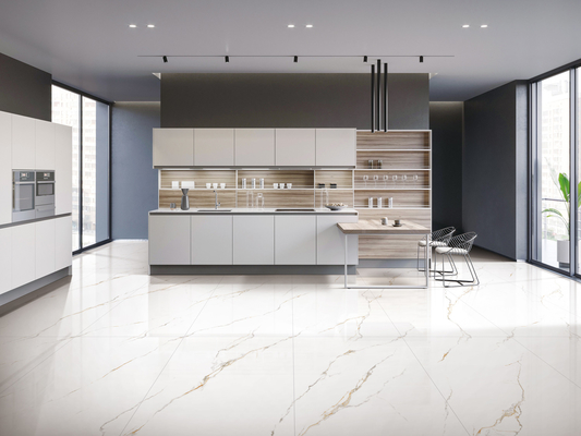 Carrara Soft Glazed 600x1200mm Decorazione Porcellana Piastrelle Per Parete Interno