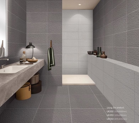 Piastrelle di porcellana grigia resistenti agli acidi 300x600 mm per pareti e pavimenti
