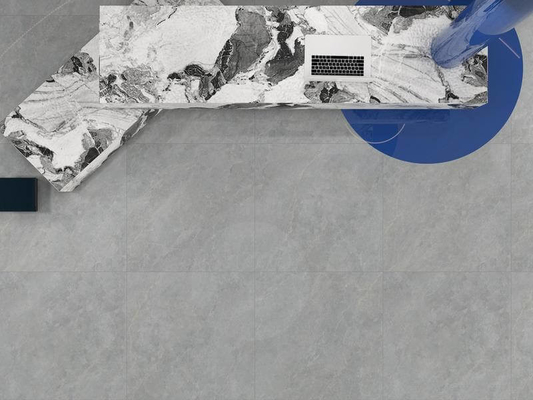 Gray Marble Look 1200x1200x9mm Piastrelle antiscivolo e Firebrick pavimento esterno lucidato porcellana vetrata piastrelle per l'edilizia